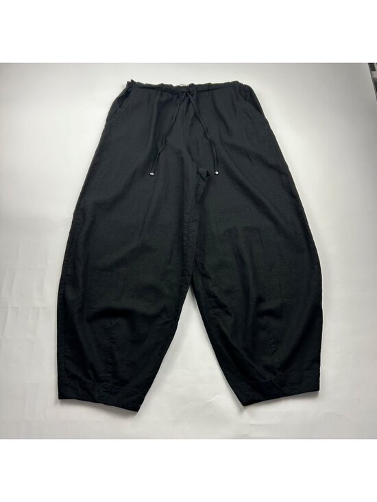 Max Studio Pants - MAX Studio Black Linen Blend Balloon Leg Lounge Pant L